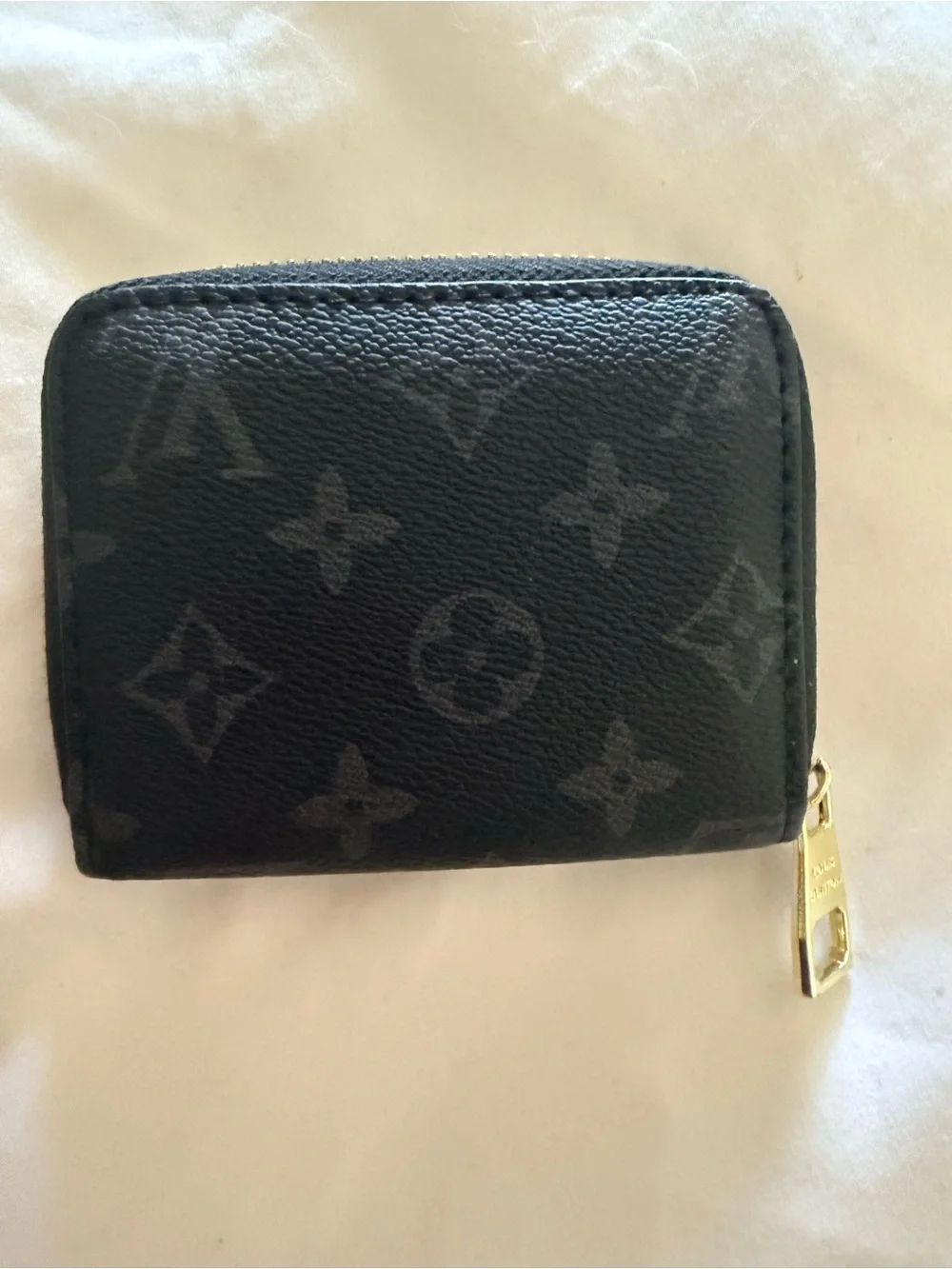 Zip Card Case Wallet - Black